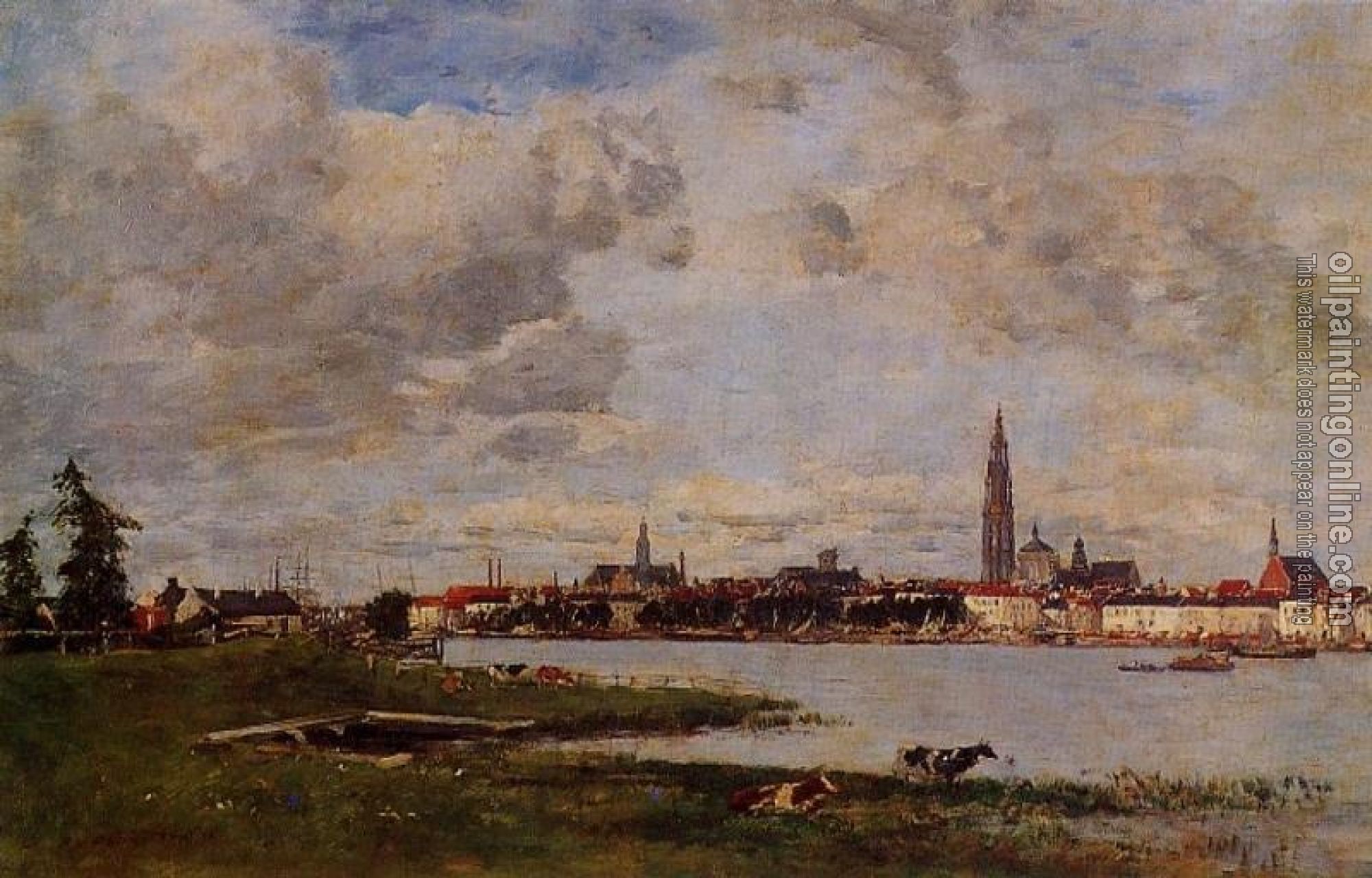 Boudin, Eugene - Anvers, la tete de Flanders